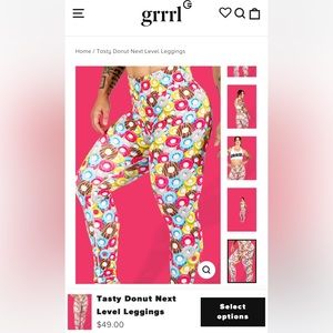 Grrrl next level donut leggings